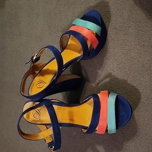 💙COLORFUL PLATFORM HEELS